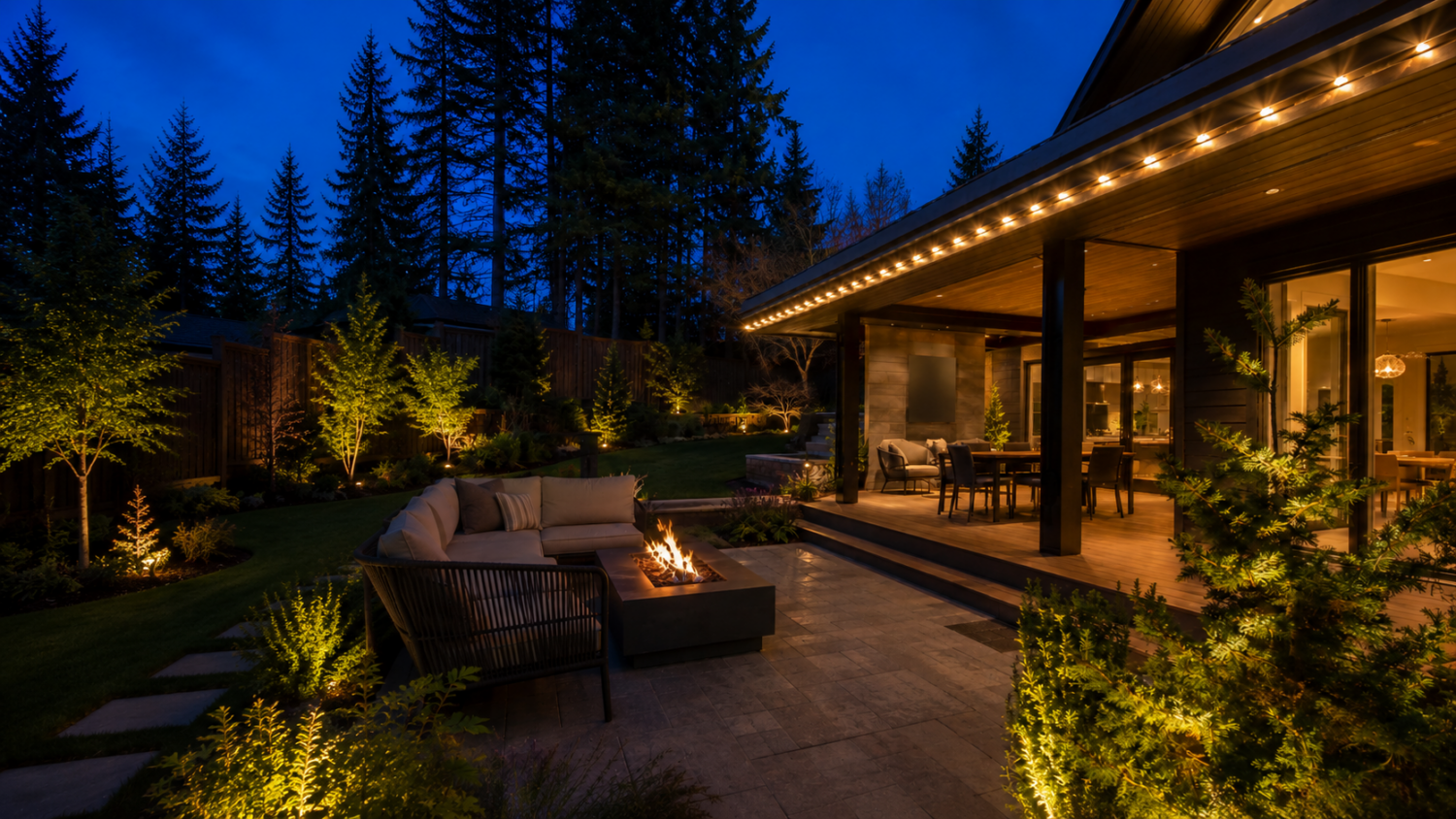 Professional outdoor lighting services in Bellevue, WA